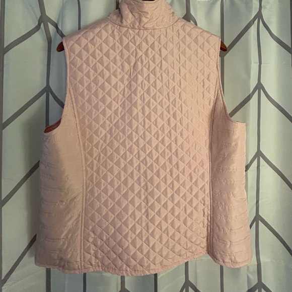 CJ Banks Light Pink Quilted Vest - Picture 3 of 3